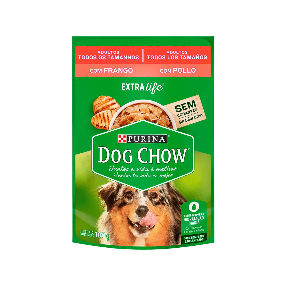 DOG CHOW POLLO POUCH DOG CHOW ADULTO POUCH POLLO 100 G - Imagen 1