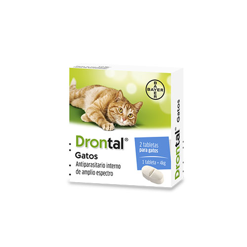 drontal-gato Drontal Antiparasitario Interno para Gatos – 2 Comprimidos - Imagen 1
