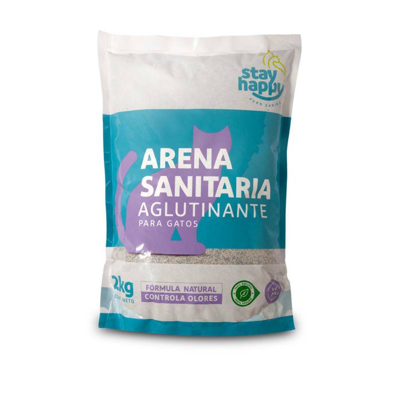 stay happy 2 kg Arena Sanitaria Stay happy Aglutinante Aromas 2 kg - Imagen 1