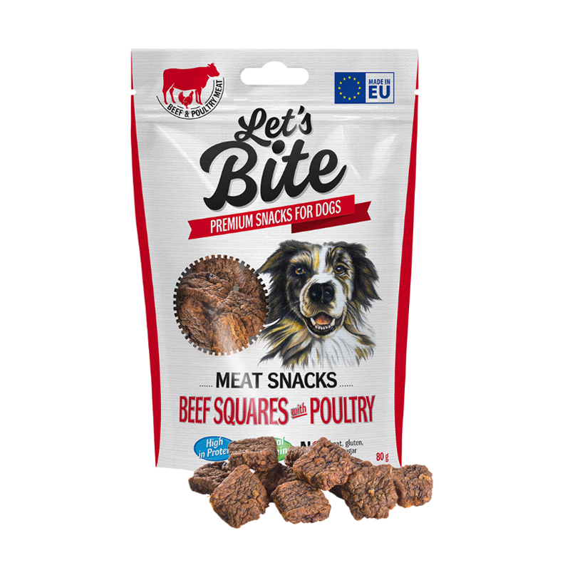 LETS-BITE-MEAT-SNACKS-BEEF-SQUARE-WITH-POULTRY-80GR-101193 L-B-M Snack Beef squares with poultry 80g - Imagen 1