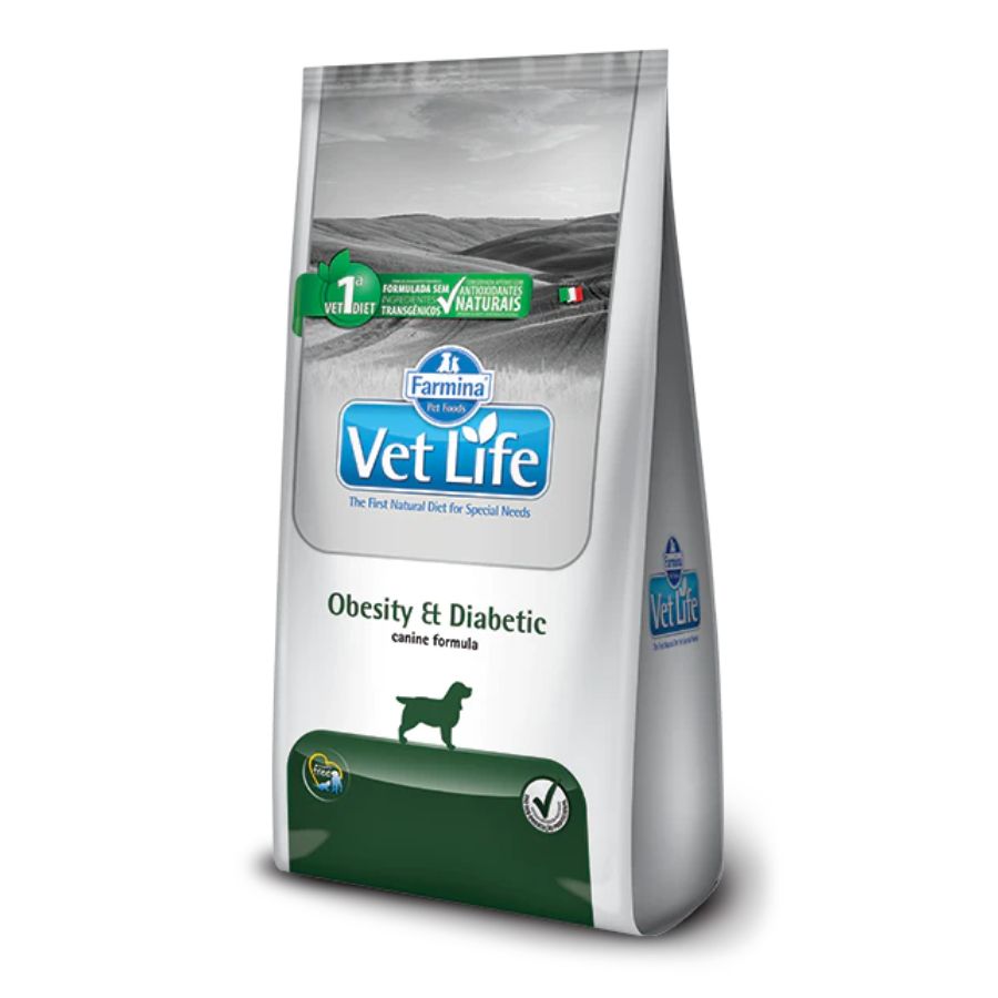 Vetlife Farmina Alimento Seco Medicado Obesity y Diabetic Perro