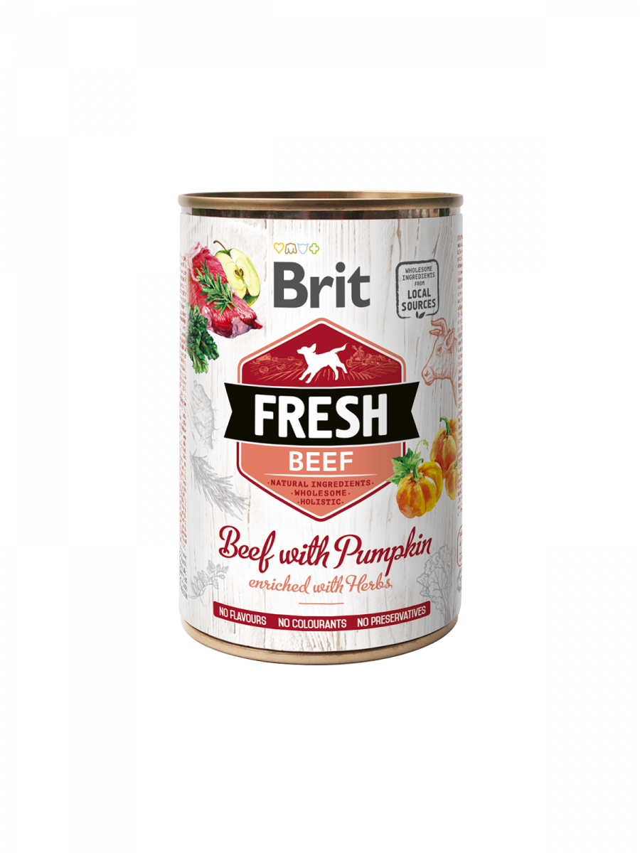 bfc_beef BRIT FRESH BEEF WITH PUMPKIN 400 GR - Imagen 1