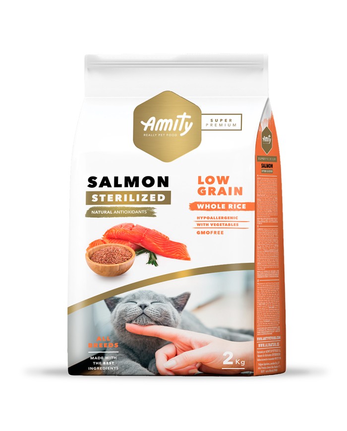 amity salmon esterilizado AMITY GATO SALMON ADULTO ESTERILIZADO - Imagen 1