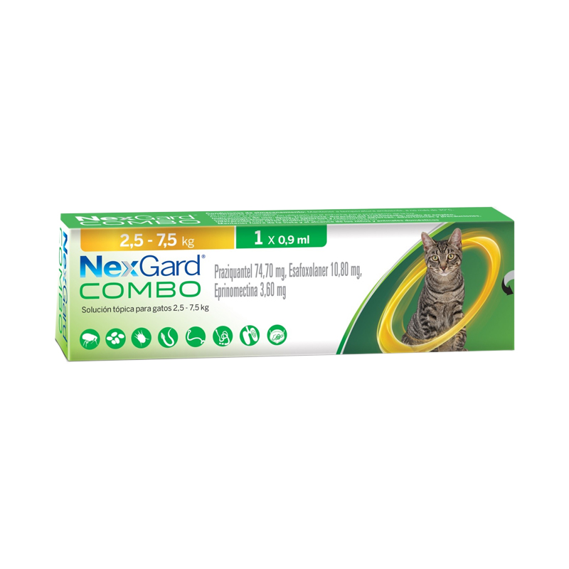 nexgard gato Nexgard Combo Cat L 0.9ml (2.5 – 7.5kg) - Imagen 1