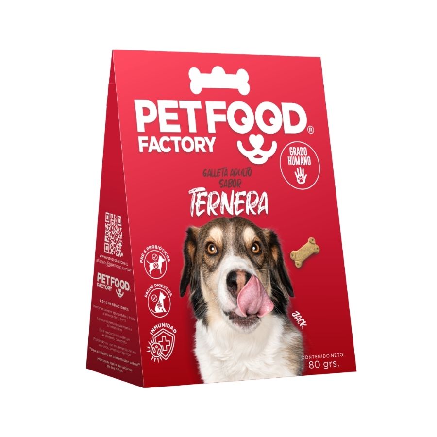 Galletas horneadas para perros adulto sabor a ternera 80GR