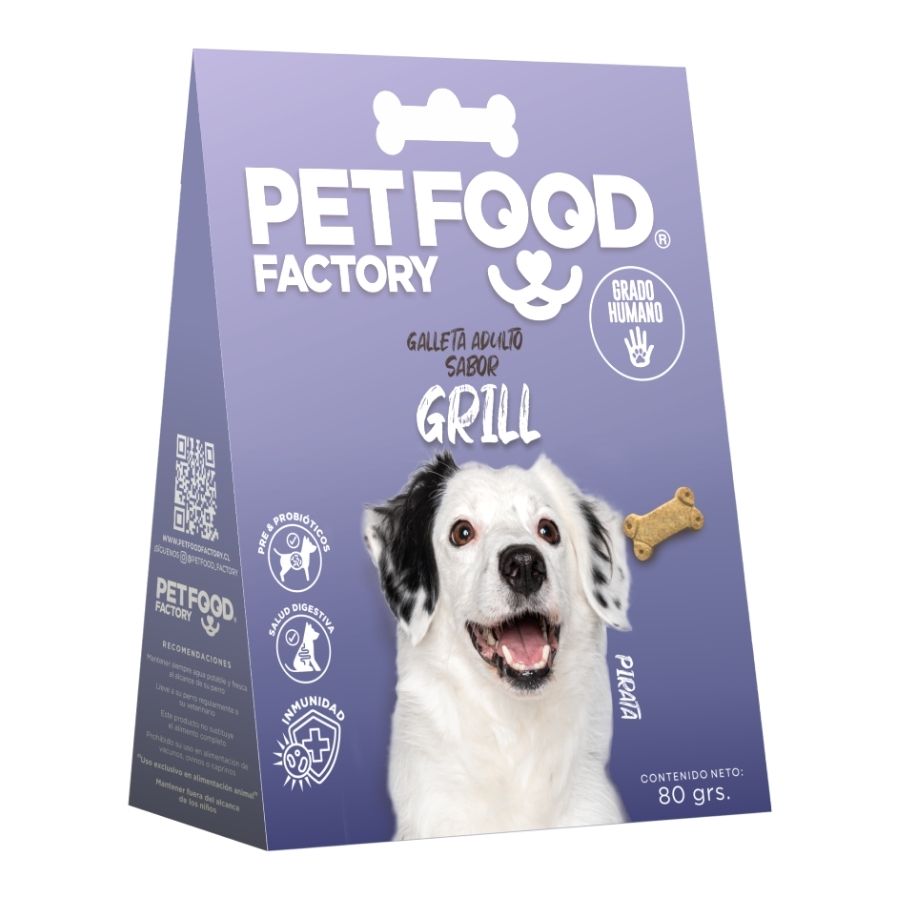 Galletas horneadas para perros adultos sabor a grill 80GR
