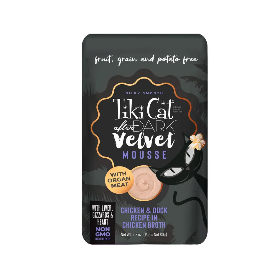 Mousse_dark_chicken_and_duck TIKI CAT AFTER DARK VELVET MOUSSE CHICKEN Y DUCK - Imagen 1