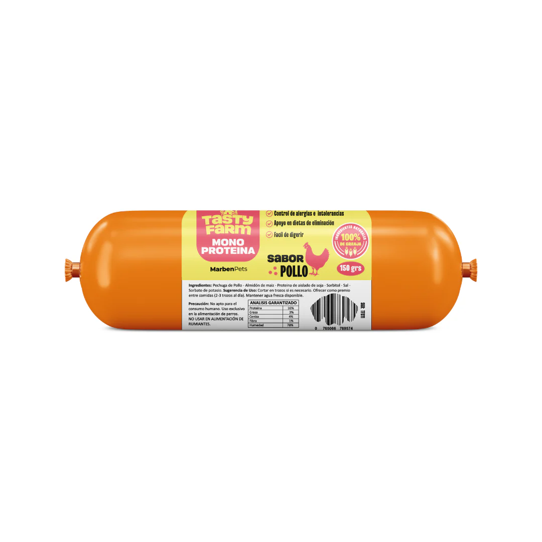 TFS11_5000x SALCHICHAS MONOPROTEICAS PARA PERRO POLLO - Imagen 1