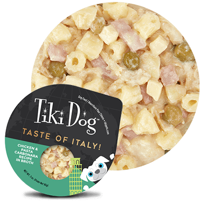 Taste-Italy TIKI DOG CHICKEN PASTA CARBONARA - Imagen 1