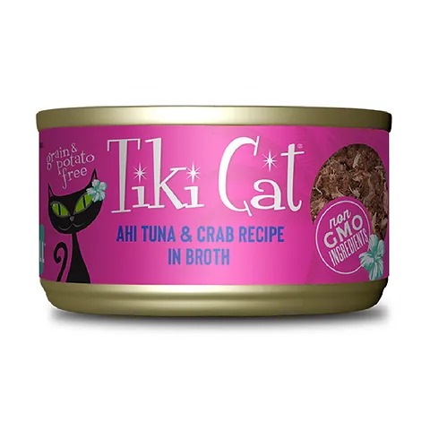 Tiki-Cat-Grill-Wet-Cat-Food-Hana-Grill-Ahi-Tuna-Crab-Lata-80-grs TIKI CAT HANA GRILL - ATUN CANGREJO - Imagen 1
