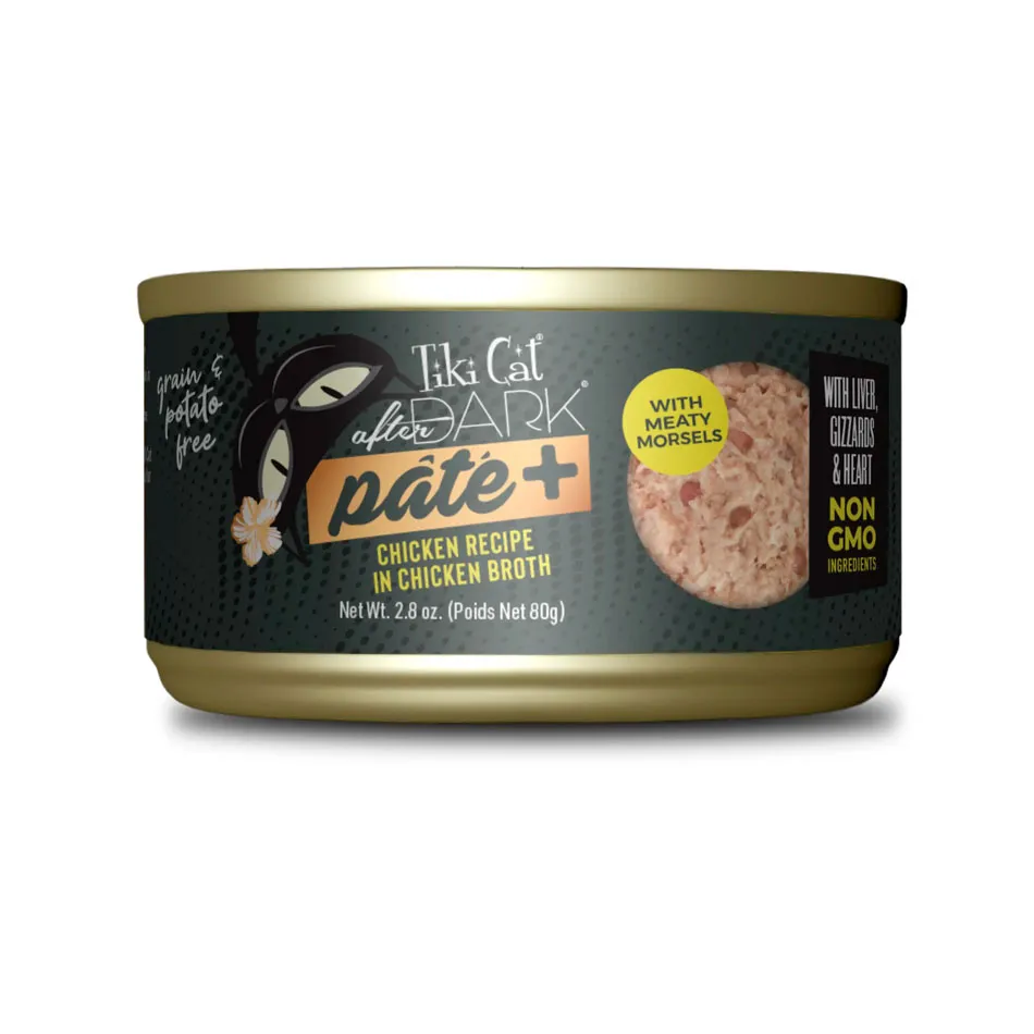 dark_pate_chicken_in_chicken_broth TIKI CAT AFTER DARK PATE + CHICKEN - Imagen 1