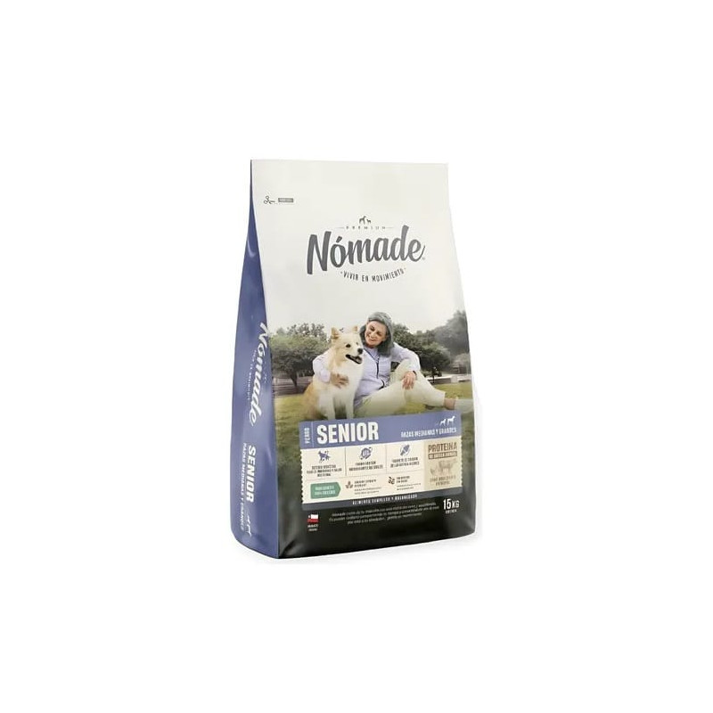 IMG_0228 NOMADE SENIOR RAZAS MEDIANAS Y GRANDES 15 KG - Imagen 1